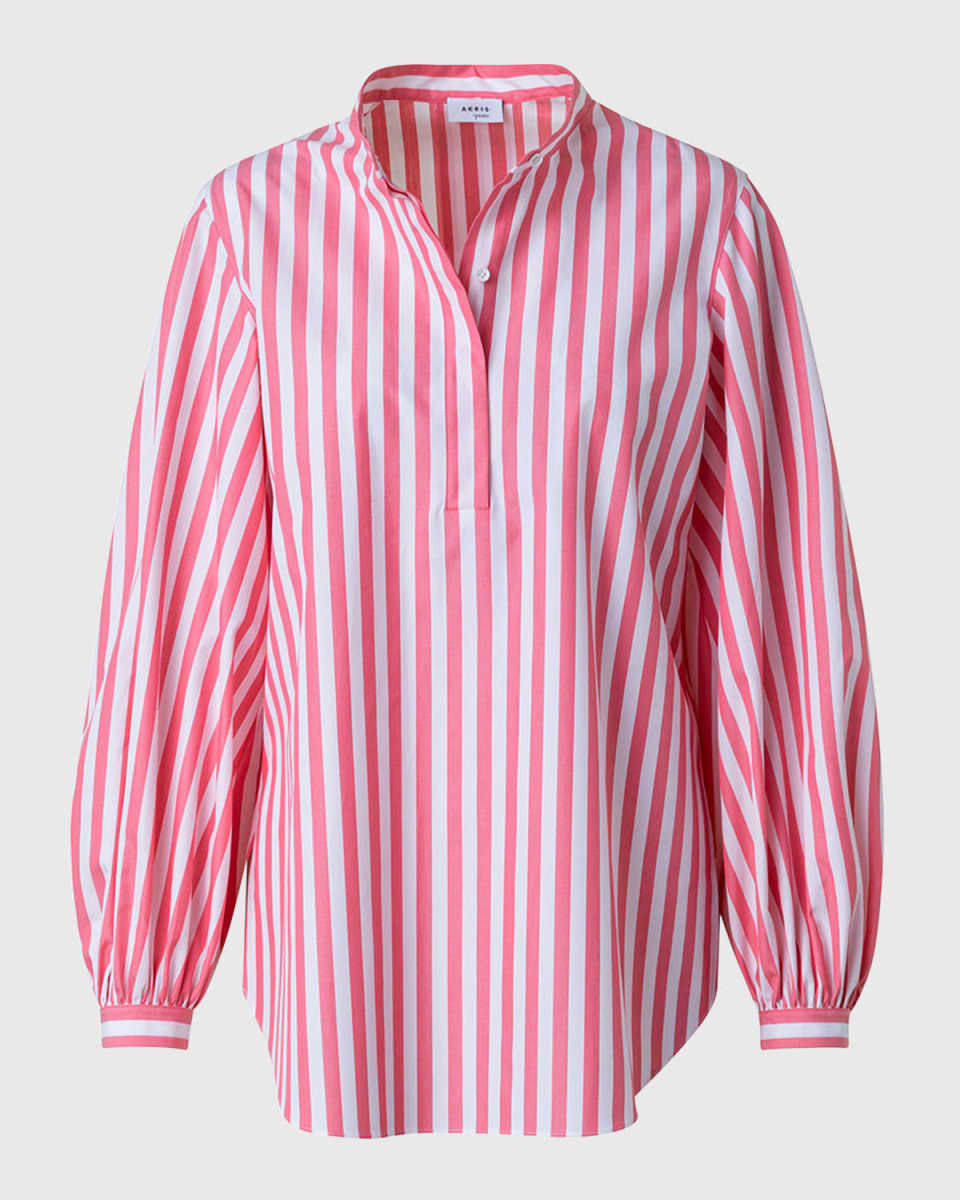 Kodak Striped Cotton Polo Blouse